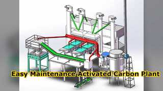 Usine de charbon actif entretien facile 220V 380V