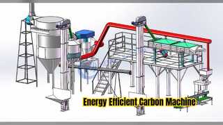 Machine à charbon actif économe en énergie