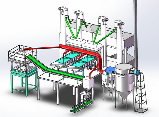 Equipement d'usine de charbon actif à tension 220V à 380V, adapté à la gestion des eaux usées industrielles et de l'air